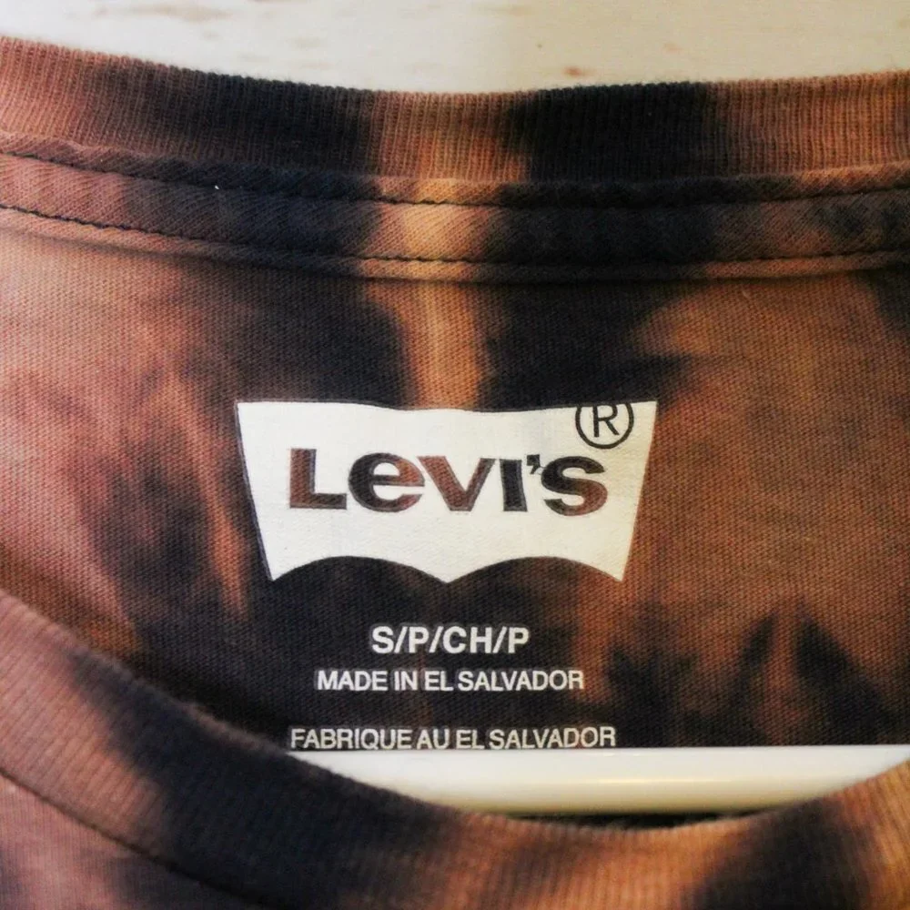Levi’s Tie Dye Logo Upcycled‎ Custom T-Shirt Small